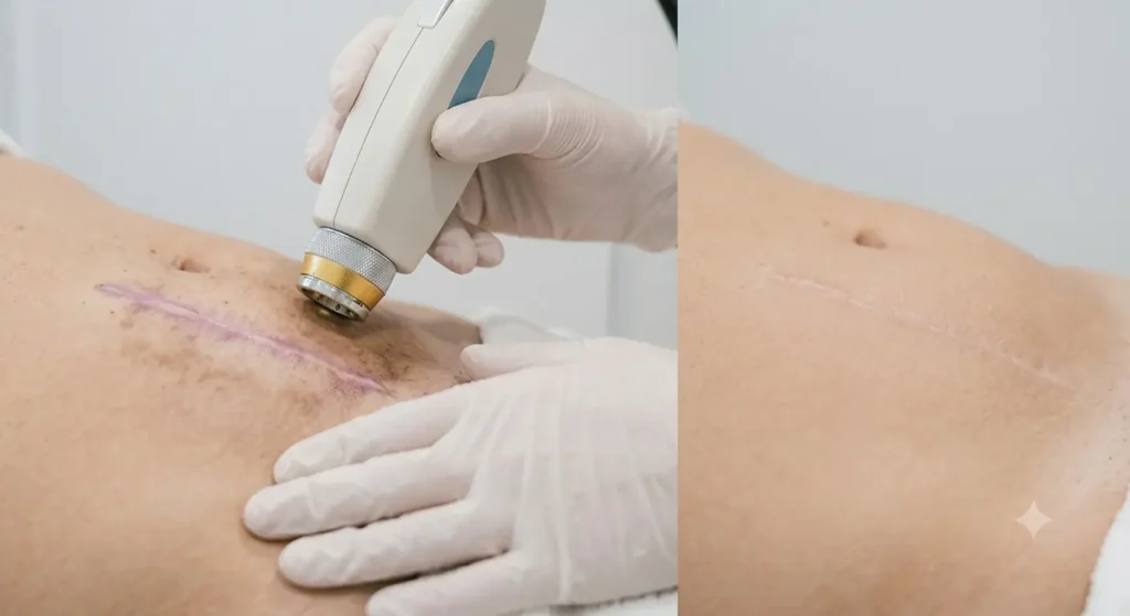 laser y cicatriz cesarea